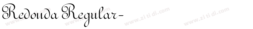Redonda Regular字体转换
